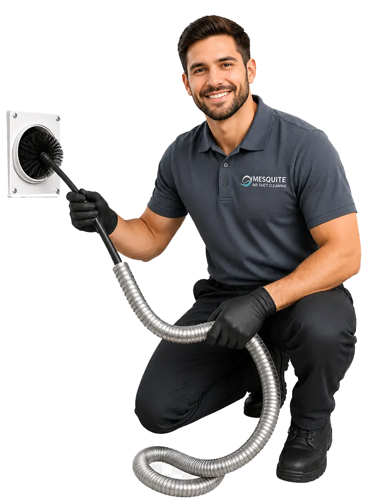 Dryer vent cleaning technician